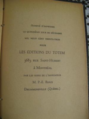 Un homme et son péché 1933 / Éditions du Totem