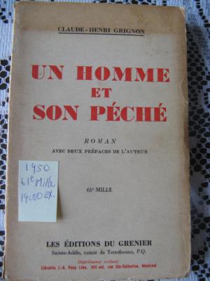 Un homme et son péché 1950 / Éditions du Grenier