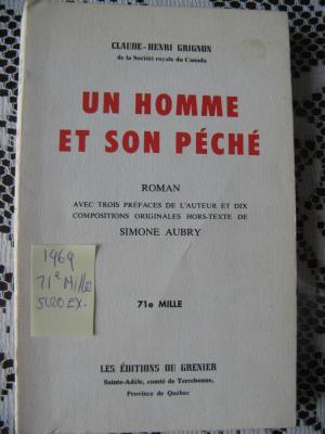 Un homme et son péché 1969 / Éditions du Grenier